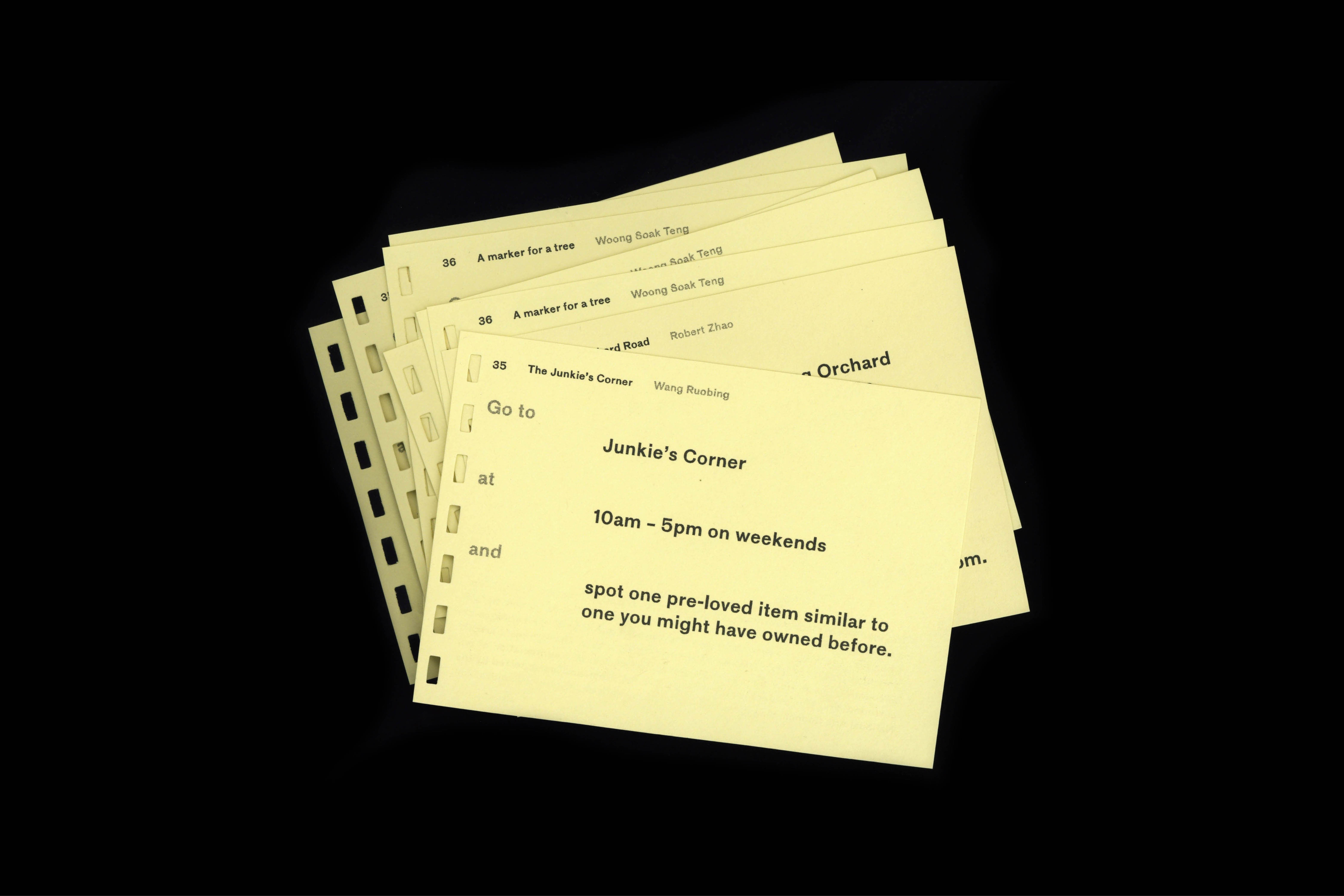 920 Process Roving Ideas (promotional postcards), for Goh Chun Aik